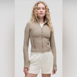 🆕Lululemon🍋Define Cropped Jacket Nulu Colour Warm Ash Grey Sz 10